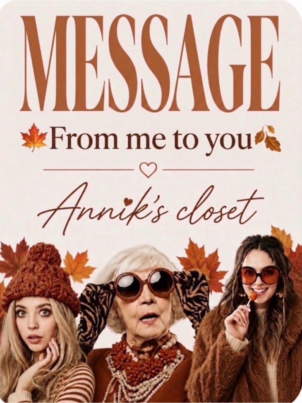 A message from Annik’s closet - Sunday August 23rd, 2026